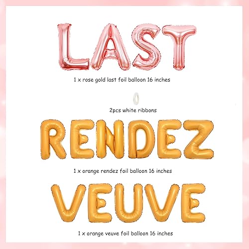 Miniatura 2 de Decoraciones de despedida de soltera de vino, decoraciones de última cita, globos de aluminio para despedida de soltera, globo de aluminio de