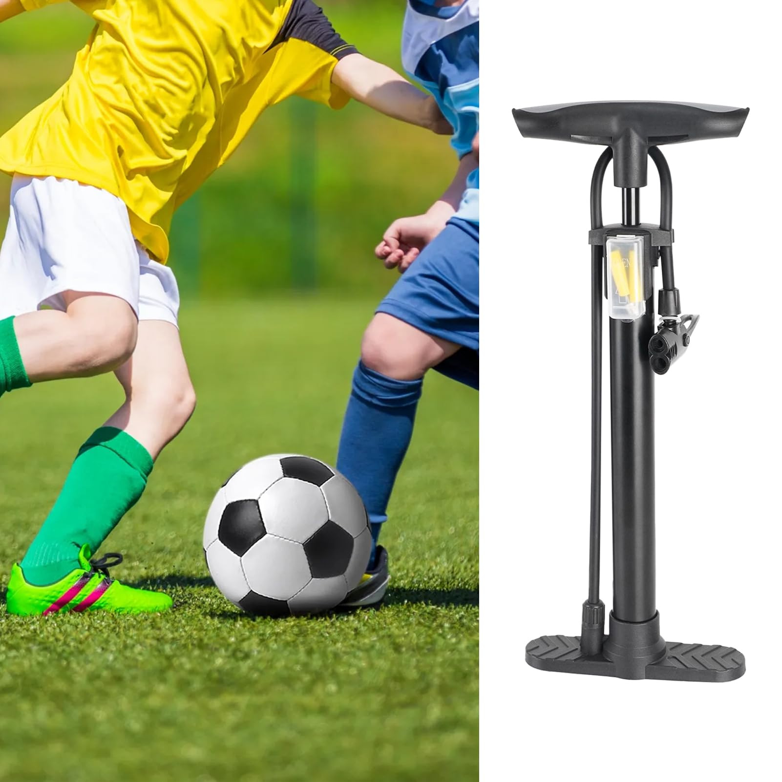 Bomba de Aire para Bicicleta | Inflador de Bicicleta Portátil 160 PSI,Inflador de Neumáticos de Bici,para Baloncesto, Fútbol, Voleibol, Patinetes, Camping, Viajes y Actividades al Aire Libre