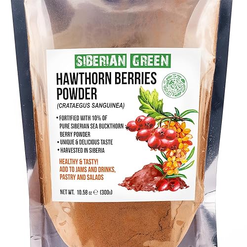 Miniatura 4 de Harina de espino siberiano molido 300g (10.58 oz) w espino cerval de mar secado de hierbas en polvo fino té Crataegus Sanguinea Hippophae Rhamnoides