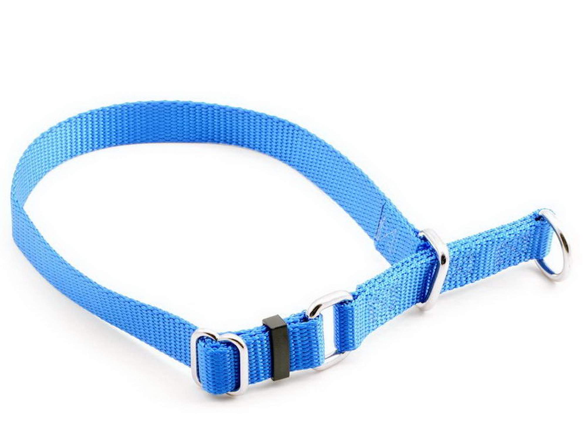 Tuff Lock Nylon Choker Dog Collar, Rust-Free Quick Release Adjustable D Ring, Made in USA