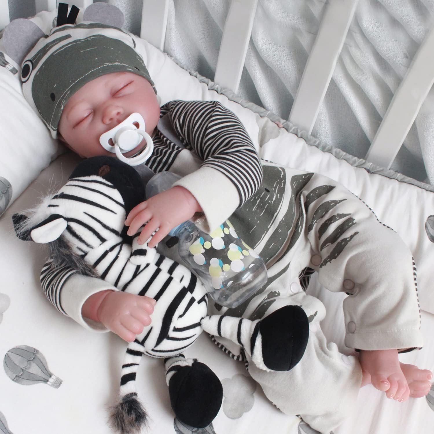 CHAREX Sleeping Reborn Baby Dolls, 22 Inch Lifelike Newborn Baby Boy Doll, Realistic Weighted Baby Toddler, for Kids Age 3+