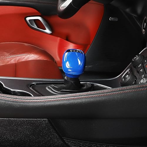Miniatura 4 de Voodonala Para Challenger Charger ABS Perillas de palanca de cambios para Dodge Challenger 2015-2022 Accesorios de cargador Durango 2018-2022 Azul
