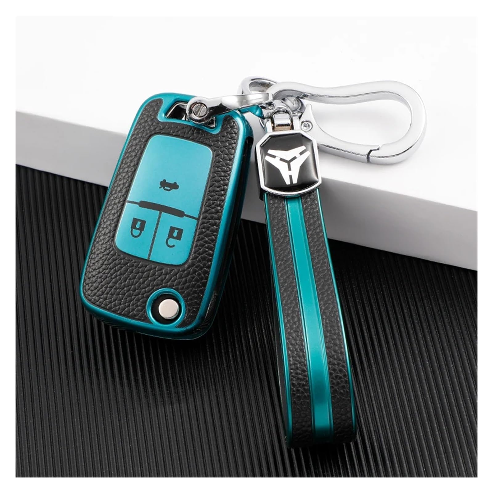 Pokrowiec na kluczyk samochodowy do Chevroleta Cruze Aveo Trax Malibu Opel Astra Corsa Meriva Zafira Antara J Samochód 3/4 przyciski Flip Key Cover Case Shell Bag (3 przyciski srebrne)