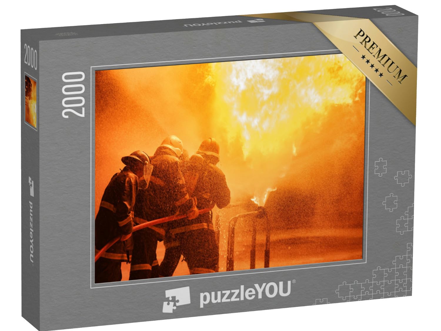 puzzleYOU : Puzzle de 2000 pièces « Pompiers en Train de Combattre Un Incendie »