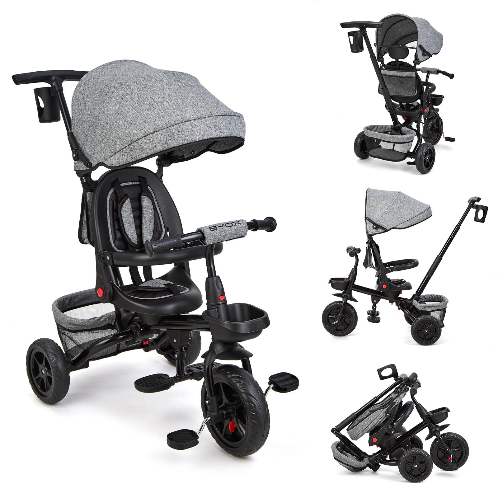 Repose-Pieds De Rechange Pour Tricycle Enfant - Noir - Compatible Avec De Nombreux Modèles