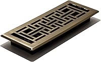 Vista 60 de Decor Grates Registro de suelo oriental AJH212-RB, 2 x 12 pulgadas, acabado de bronce frotado