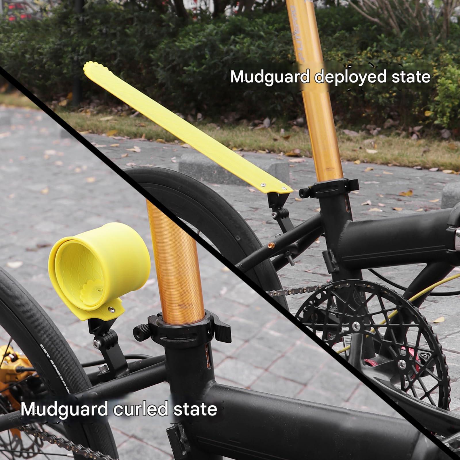 Guardabarros universal para bicicleta, desmontable, duradero, plástico, salpicaduras, accesorios de viaje, durabilidad