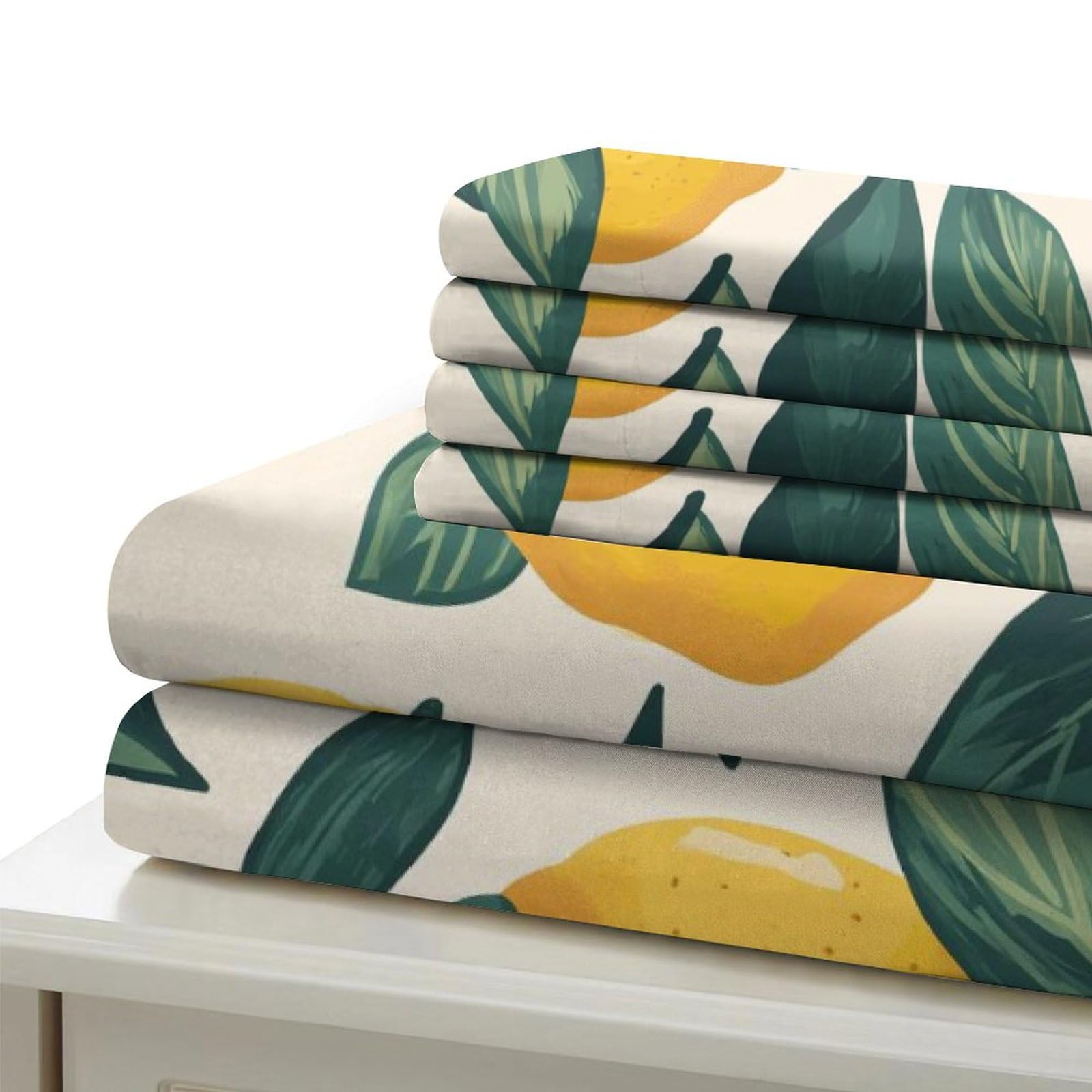 3D Funda Nórdica Limón Juego De Ropa De Cama con Cremallera Oculta,Microfibra Suave Edredon con Fundas De Almohada para Niños Adultos King（220x240cm）