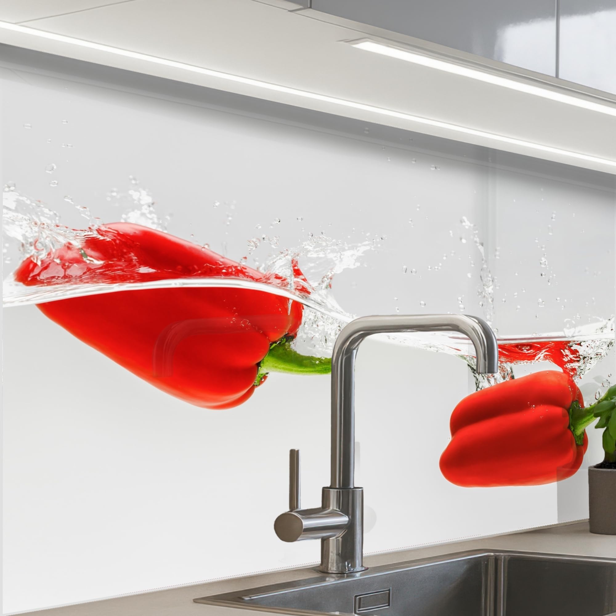 KitchenYeah© Splashback for Kitchen self-Adhesive Sink Splash Splatter