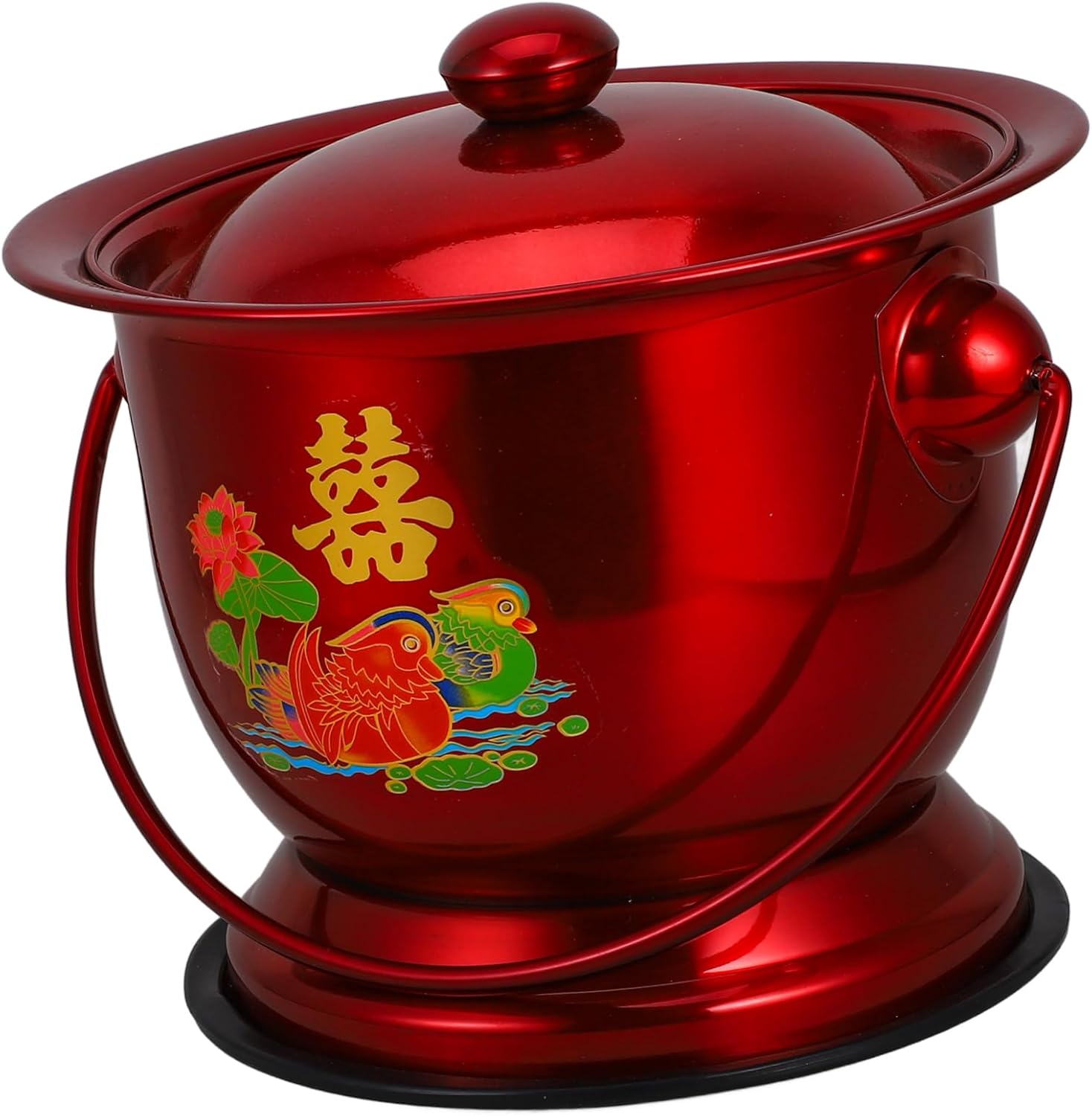 Chamber Pot for Women Men Portable Adult Urinal Lid for Home Bedside Use Camping Travel