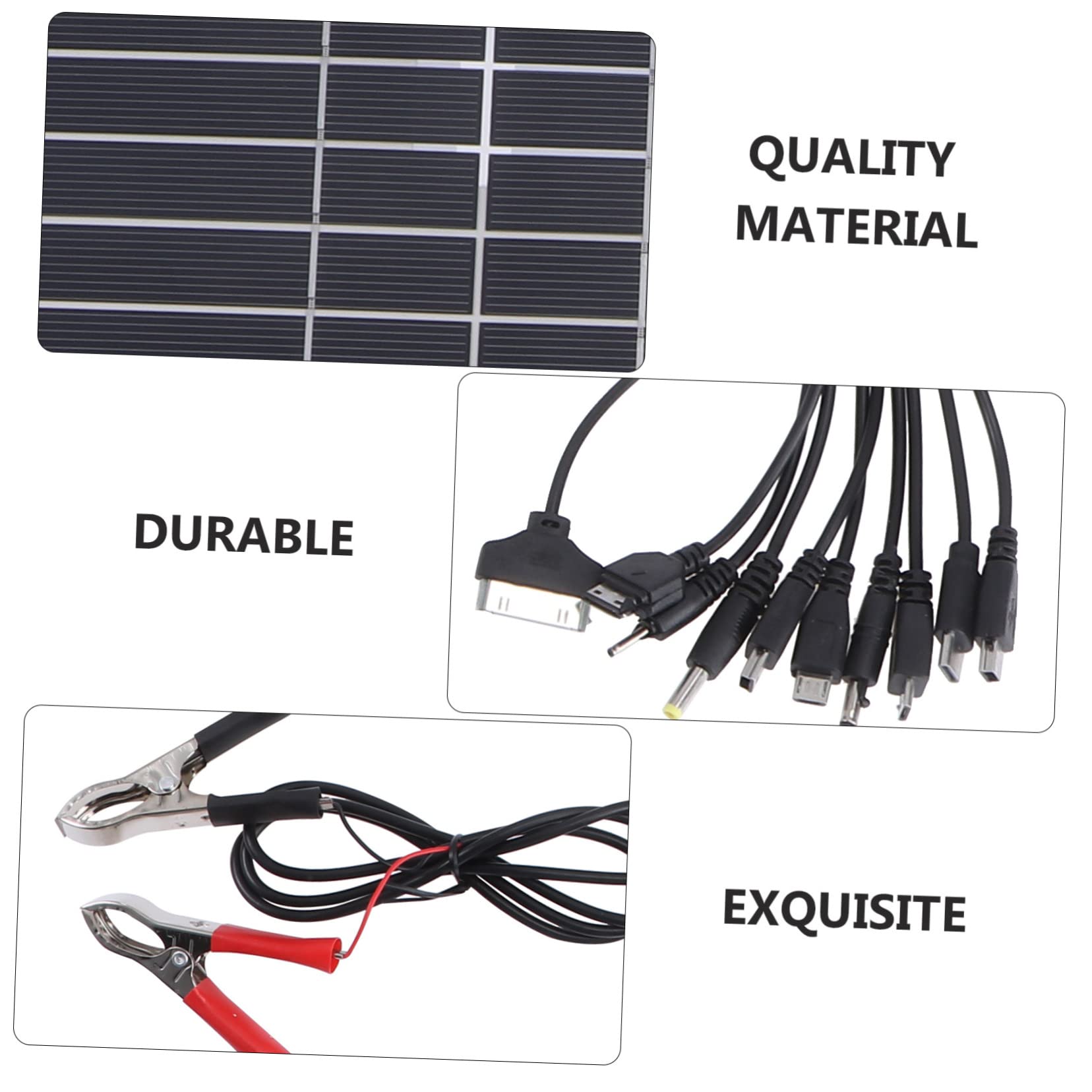 Kit de Panel Solar Monocristalino 200w, 1 Juego Negro | Alta Eficiencia de Conversión 98%, Portátil y Duradero, para Actividades al Aire Libre y Camping