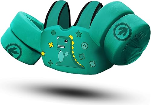 Miniatura 15 de Chriffer Chaleco salvavidas para niños de 22 a 66 libras, flotadores con arnés de hombro y alas de brazo para bebés de 2, 3, 4, 5, 6, 7 años