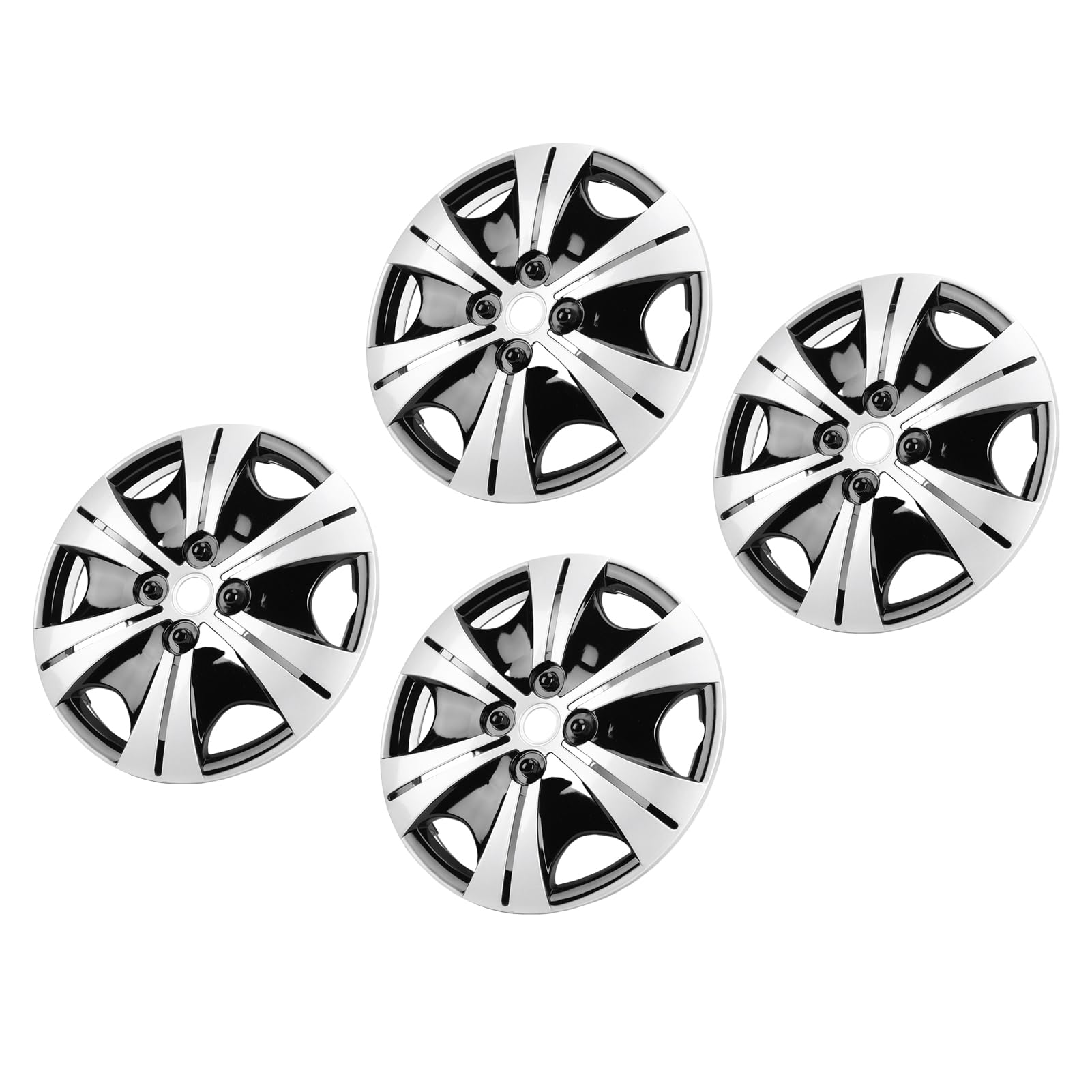 Jeffergarden Copricerchi per Coprimozzi da 14 Pollici, Tappi di Ricambio in Plastica ABS per Ruote in Acciaio, Design Universale a Scatto, Protezione del Cerchione, Facile Installazione per Auto,