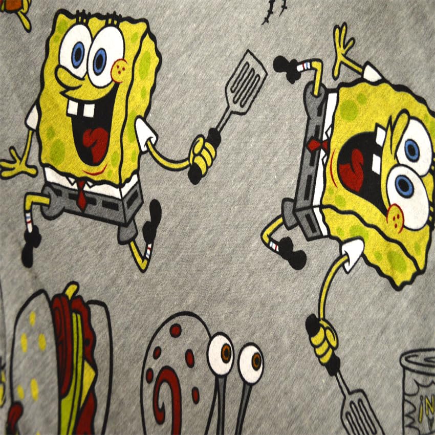 Briefly Stated Mens Nickelodeon Spongebob Ready to Go to Work Long Sleep Shorts3