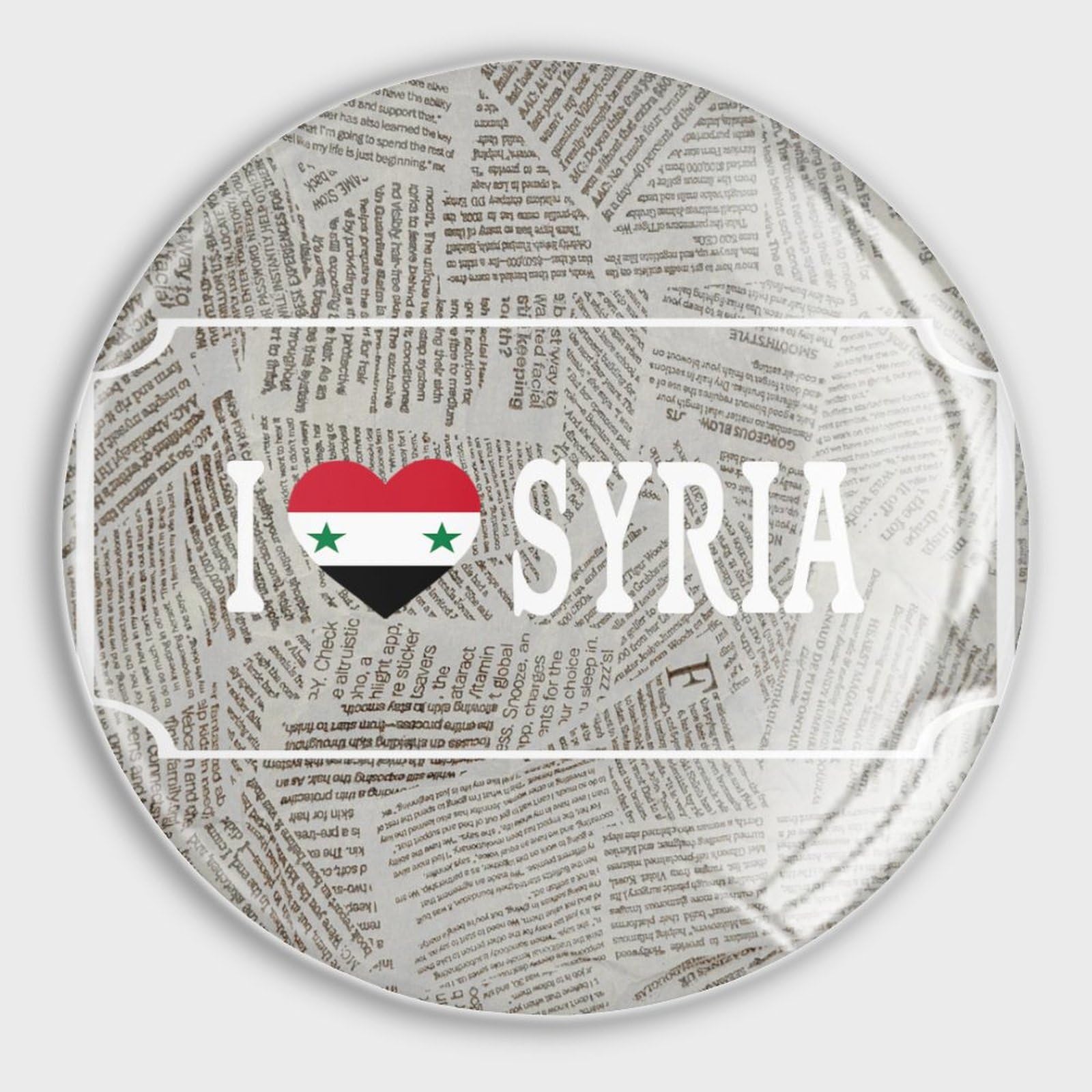 Imán de cristal de Siria Choice Peace Strong para la familia