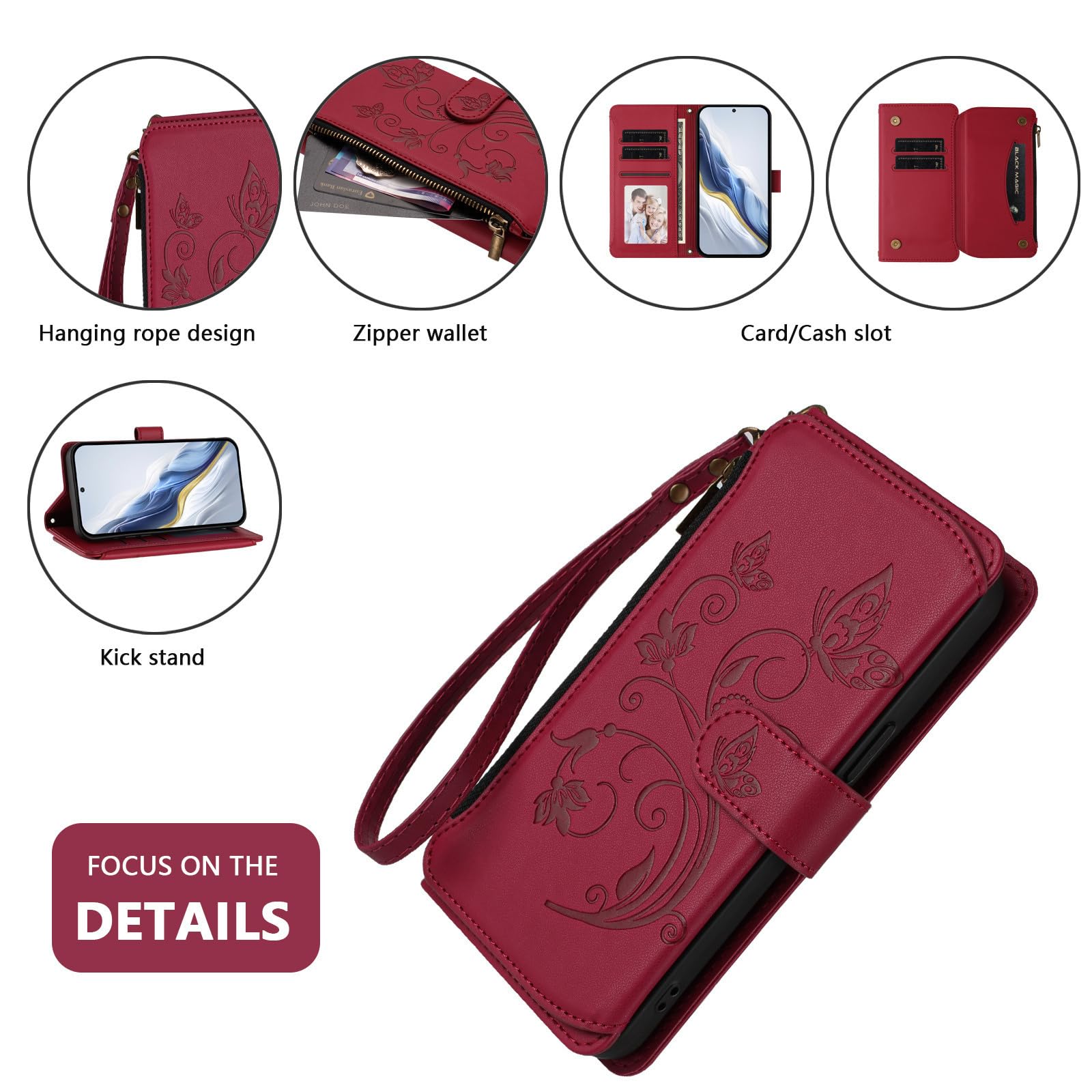 Per Nokia C1 Plus Colorato Disegno A Cerniera Con Cerniera In Pelle Flip Orizzontale Con Titolare E - Foto 7