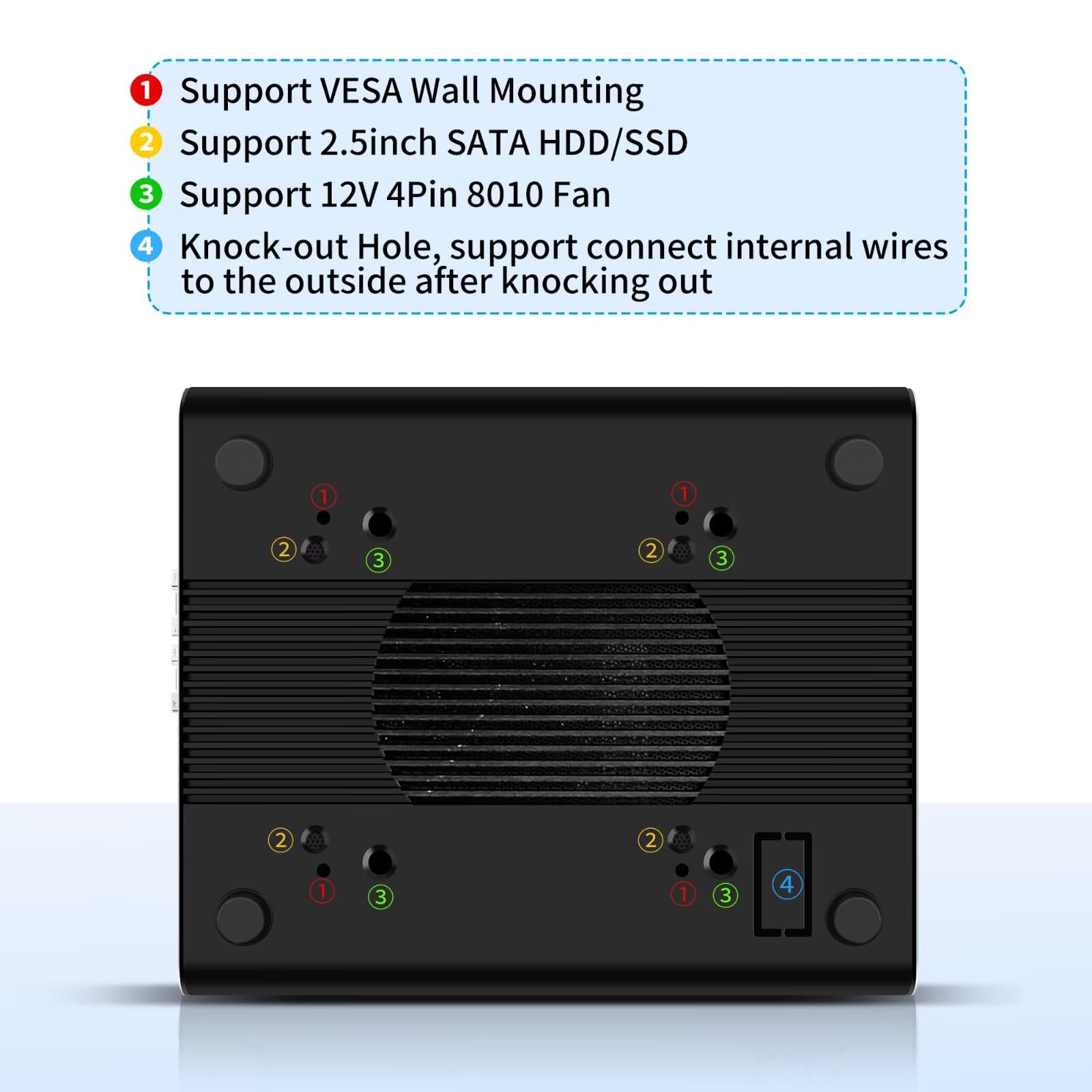 Firewall Mini PC Dual 10Gbe N150 (Upgard N100) Firewall Hardware, 2 x SFP+ 10 Gb/s, 4 x 2,5 GB i226-V LAN ze złączem filtrującym, DDR5 8G RAM 128G NVME SSD, AES-NI, SIM, TF, 3 wyświetlacz