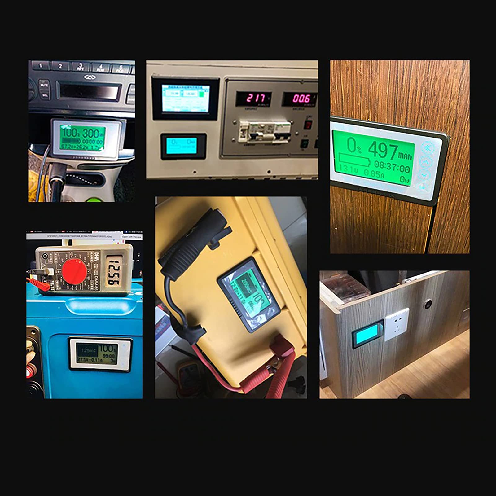 Indicateur de Batterie, Testeur de Capacité de Batterie TF03K 350A Compteur de Coulomb Indicateur de Capacité de Batterie Indicateur d'Affichage de Courant de Tension