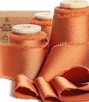 Vista 15 de Vitalizart - Cinta de satén de seda azul marino de 1-1/2 pulgadas x 15 yardas, cintas deshilachadas azul marino hechas a mano para envolver regalos