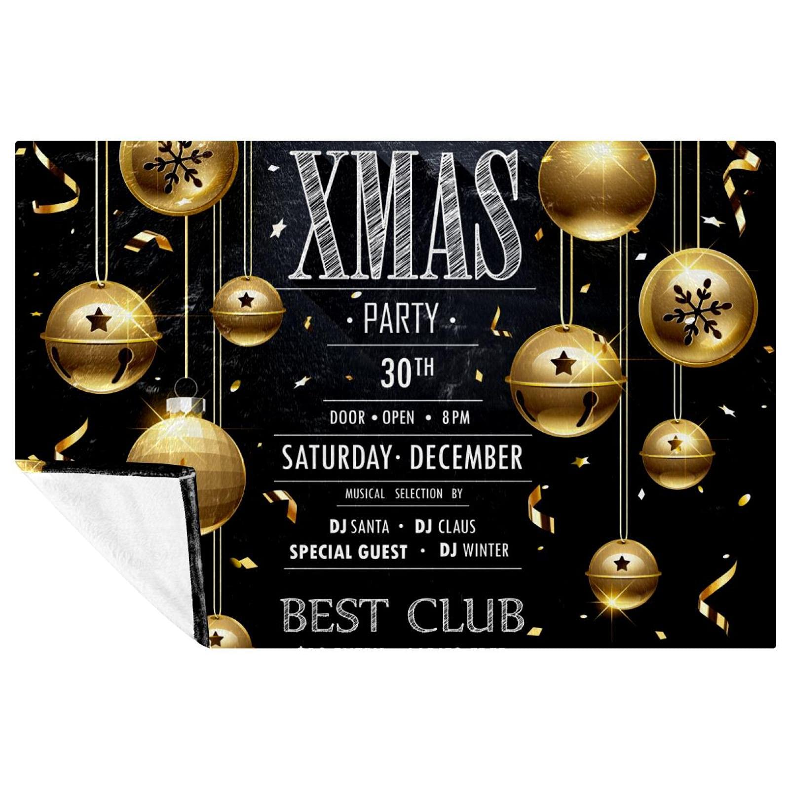Couverture de Noël lit canapé camping couverture chaude 150x100