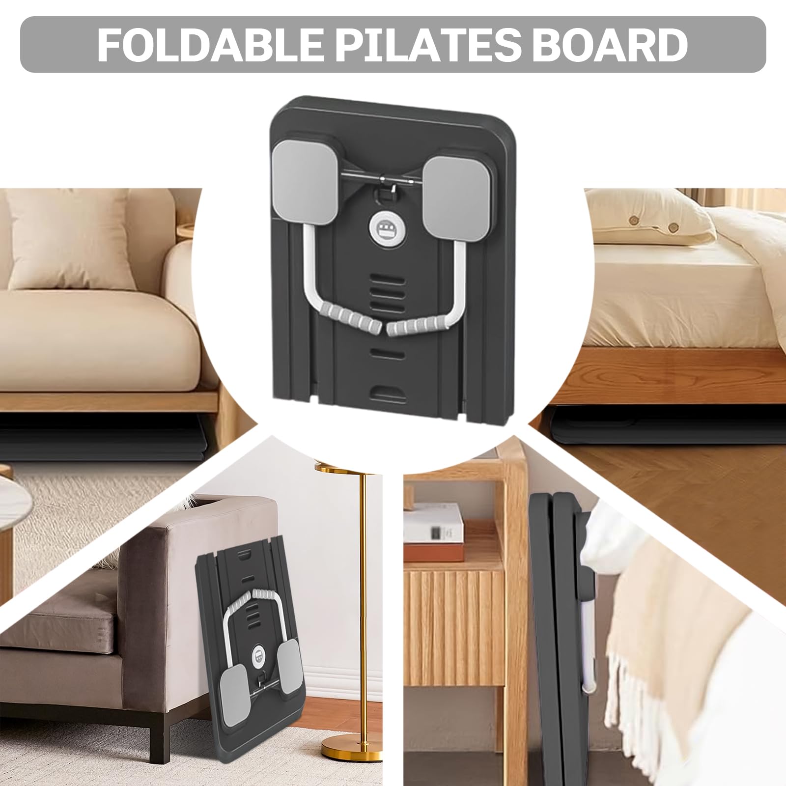 Pilates Board, set di riformatori per pilates multiuso pieghevole per la casa, tavola da pilates 5 in 1 pilates