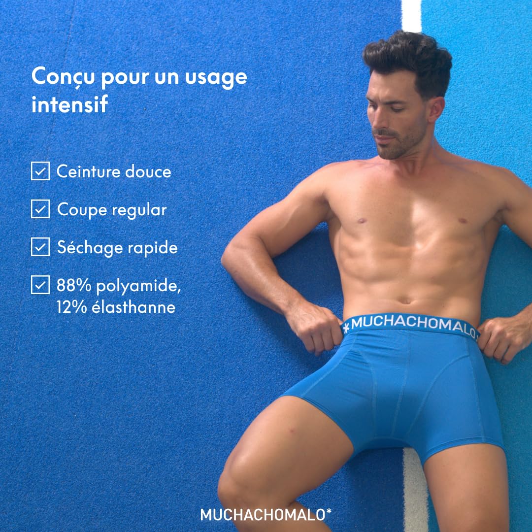Muchachomalo Hombre Bóxer 2-Pack, Liso, Microfibra, Cinturilla Elástica