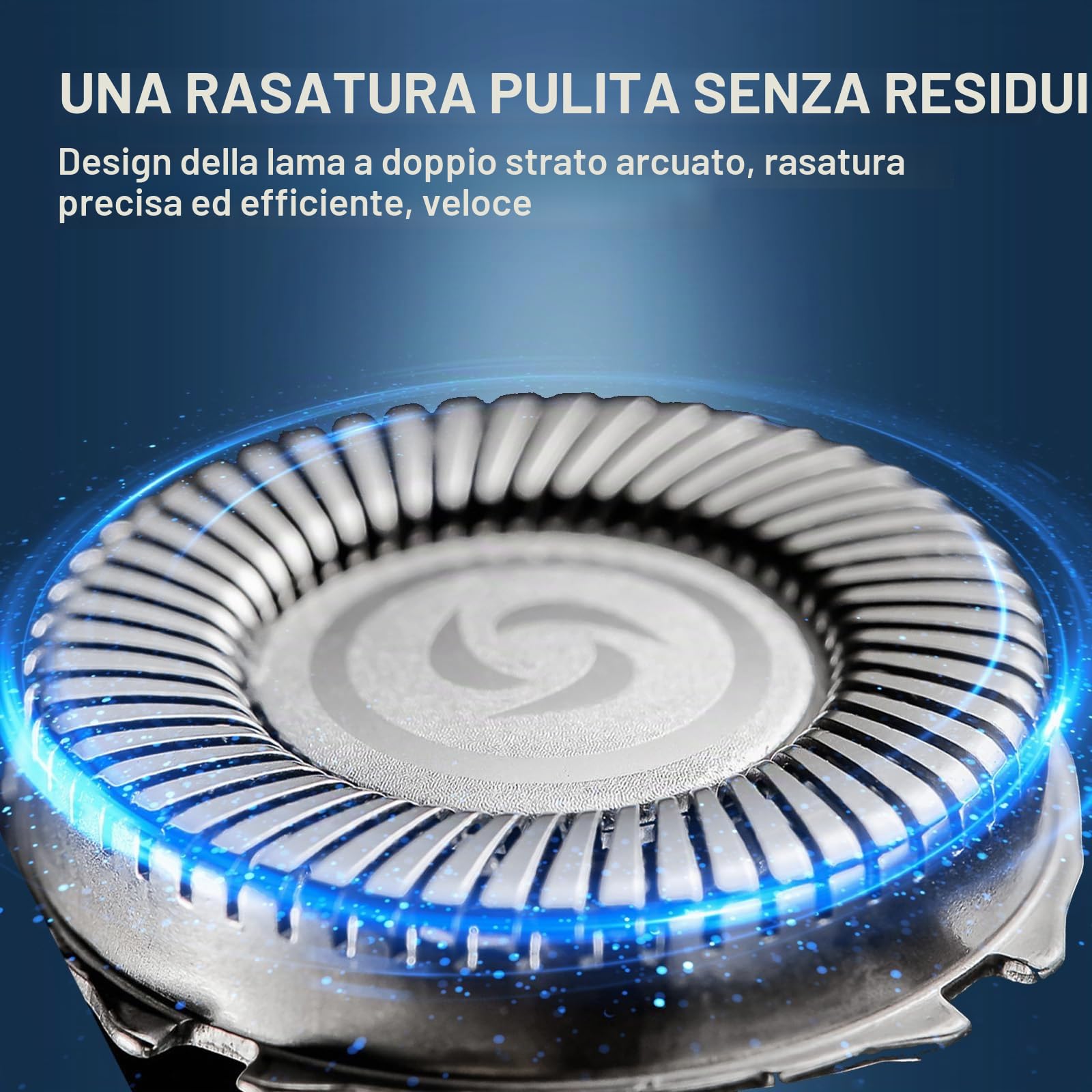 Rasoio elettrico da uomo rasoio elettrico - rasoio da uomo elettrico 3D a secco con testine di rasatura magnetiche IPX7 con blocco da viaggio rasoio bagnato e asciutto