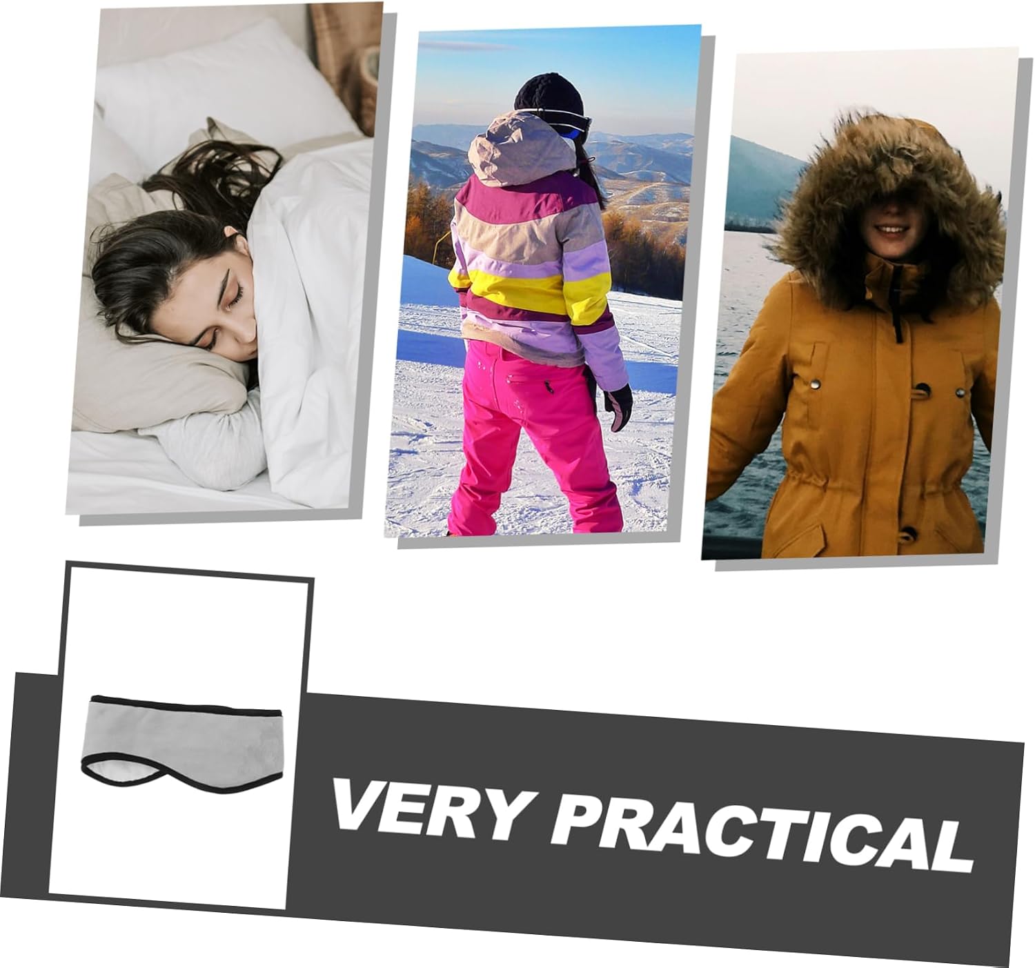 BESTYASH Earmuffs Winter Sleep Mask Fleece Ear Muffs for Cold Weather Noise Cancelling Sleep Headband Ear Covers for Men Women Boys and Girls