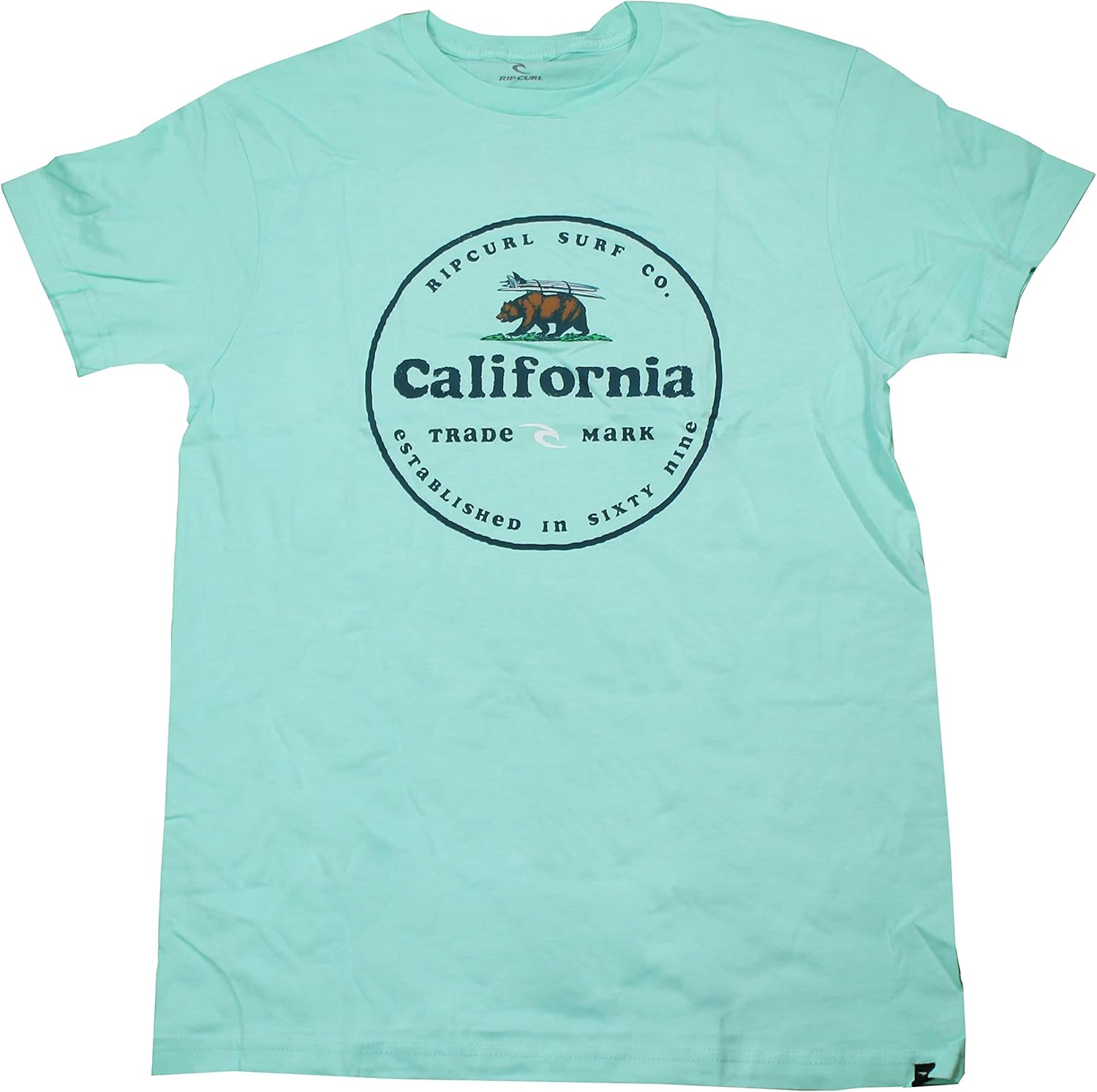 Rip Curl Big Cali Bear Premium T-Shirt - Mint