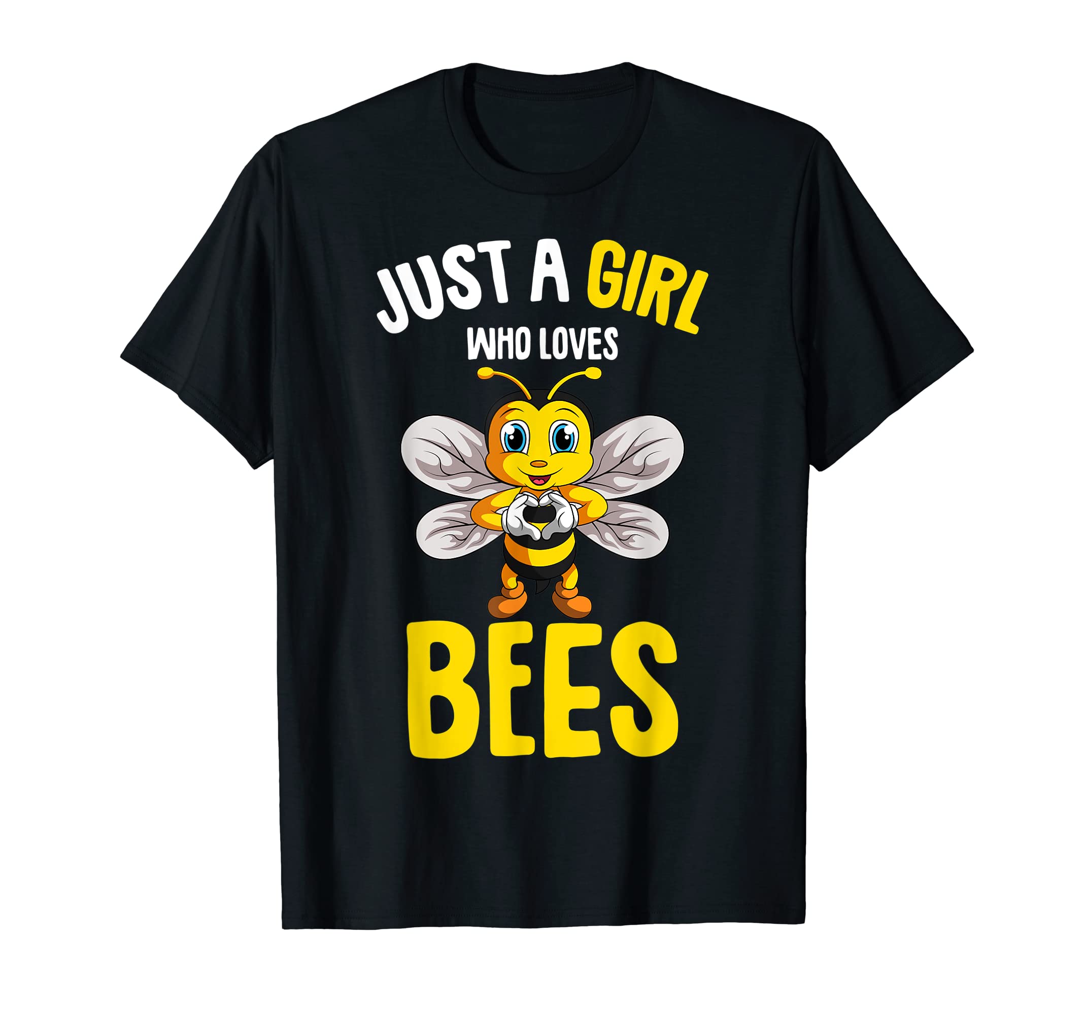 Bee Just A Girl Who Loves Bees Kids Girls T-Shirt
