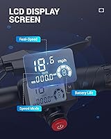 Vista 5 de Gyroor C1 PRO - Patinete eléctrico de 450 W con amortiguadores duales para adultos, hasta 25 millas 18.6 MPH, scooter eléctrico de 12 pulgadas