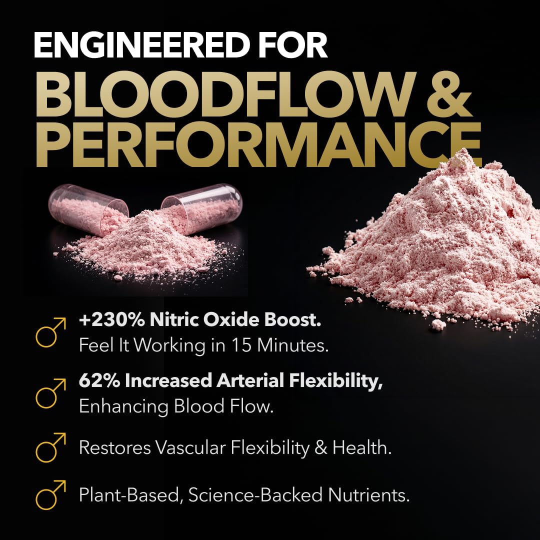GoldMember Lift – Natural Male Blood Flow Supplement - Sexual Enhancement, Size, Stamina & Performance with Nitrosigine, Trans-Resveratrol, S7 Plant Blend, BioPerine – Made in the USA, 180 Capsules — Amazon image 2
