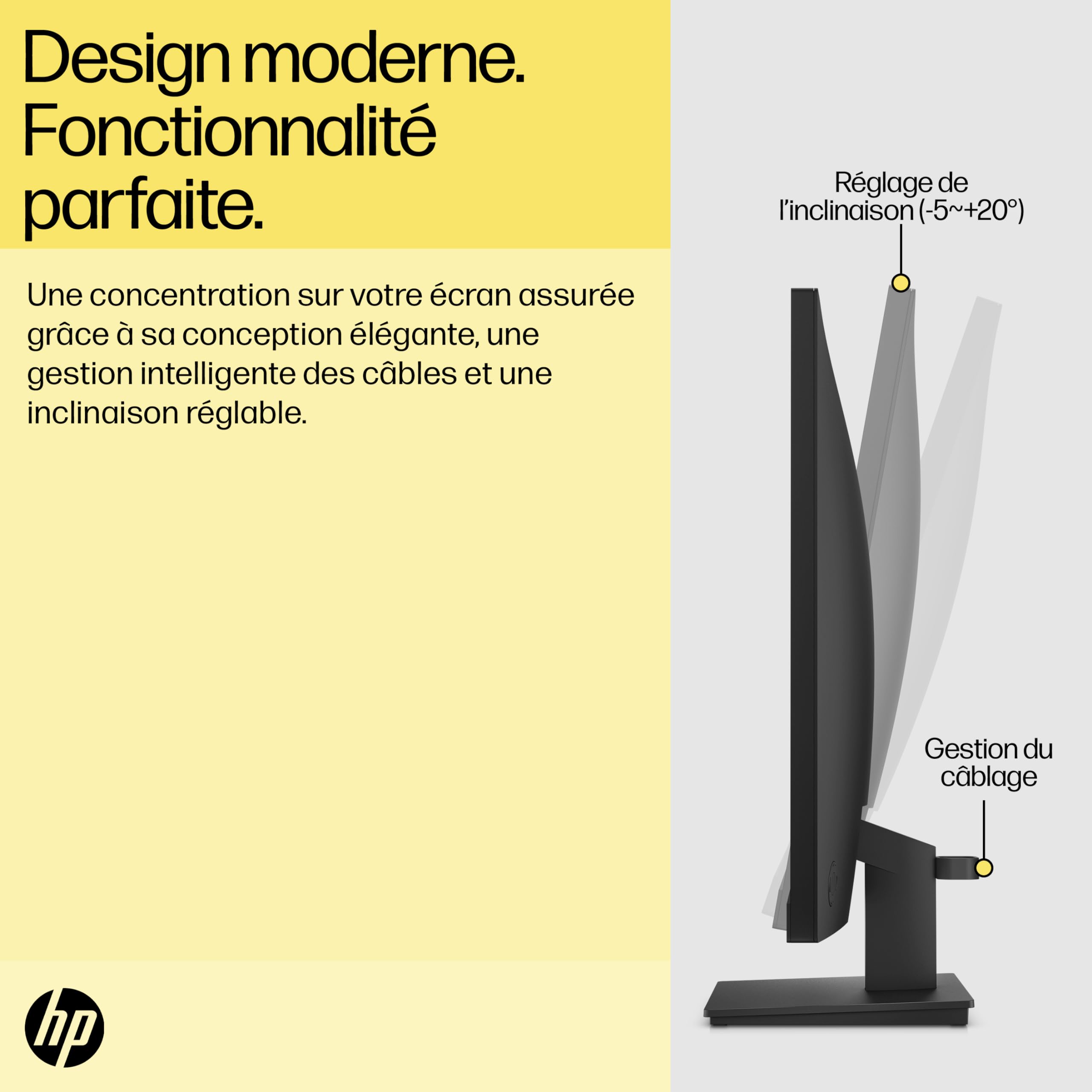 HP V27ie G5 68,6 cm (27") 1920 x 1080 Pixels Full HD Noir