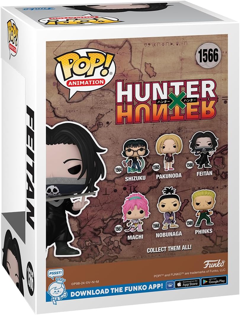 Funko POP! Animation: Hunter X Hunter - Feitan Portor - Hunter X Hunter (HXH) - Collectable Vinyl Figure - Gift Idea - Official Merchandise - for Kids & Adults - Anime Fans