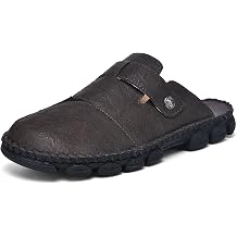 2026 New Men's Closed Toe Half Slippers, Outdoor Thick Sole Height Increasing Fishing Slides, Non-Slip Wearable Big Size Casual Sandals
