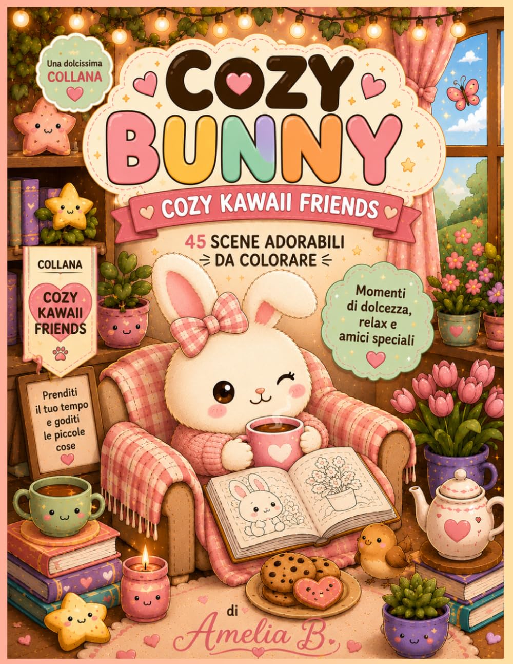 Cozy Bunny - Libro da colorare: Collana Cozy Kawaii Friends
