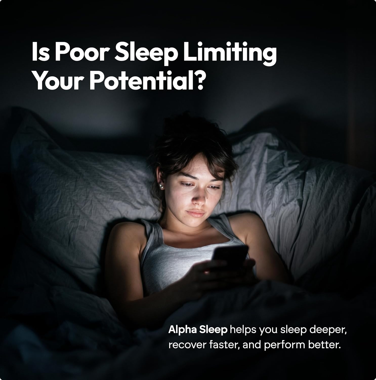 Sleep Aid for Adults - Magnesium Glycinate Powder - Melatonin Free Formula with L-Theanine Glycine Inositol - Natural Deep Sleep & Recovery for Peak Performance - 30 Servings