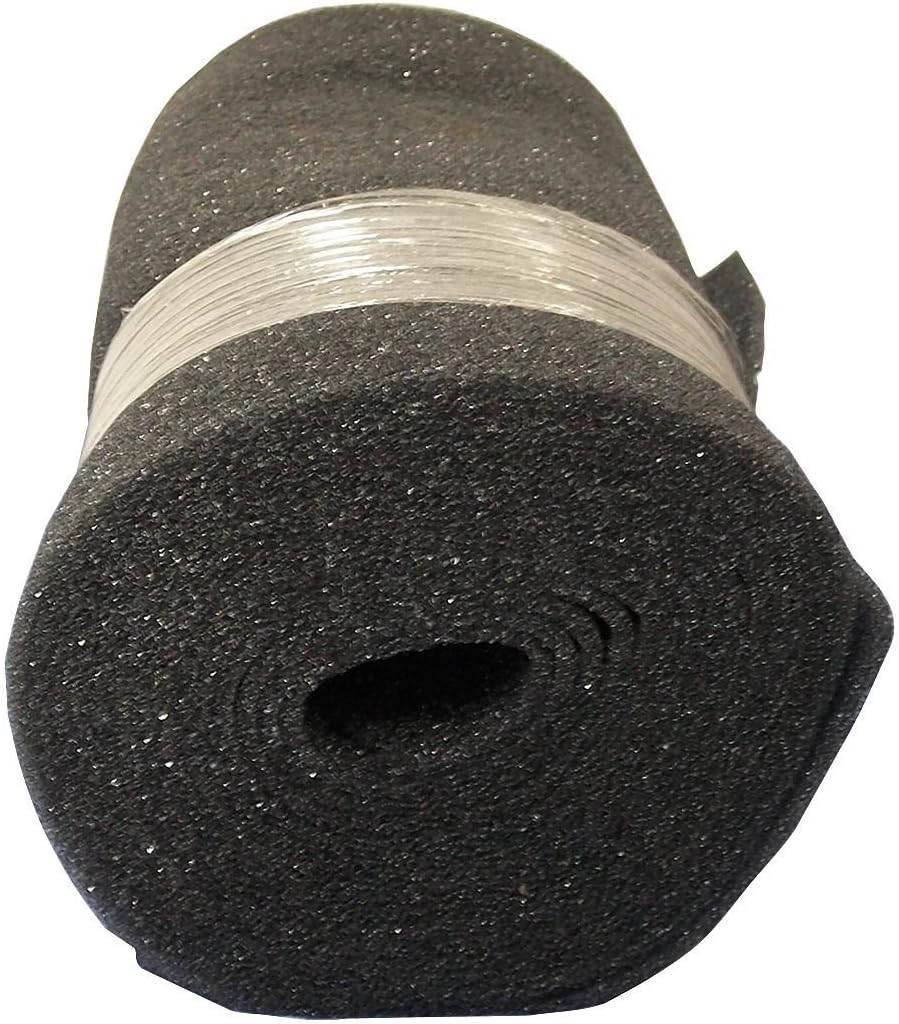 Filter Everything Duraflow Foam Air Filter Roll – Washable & Reusable Foam Media for Air Purifiers and HVAC Systems – Trim to Fit – 24 in x 25 ft x 1/2 in, Dark Gray