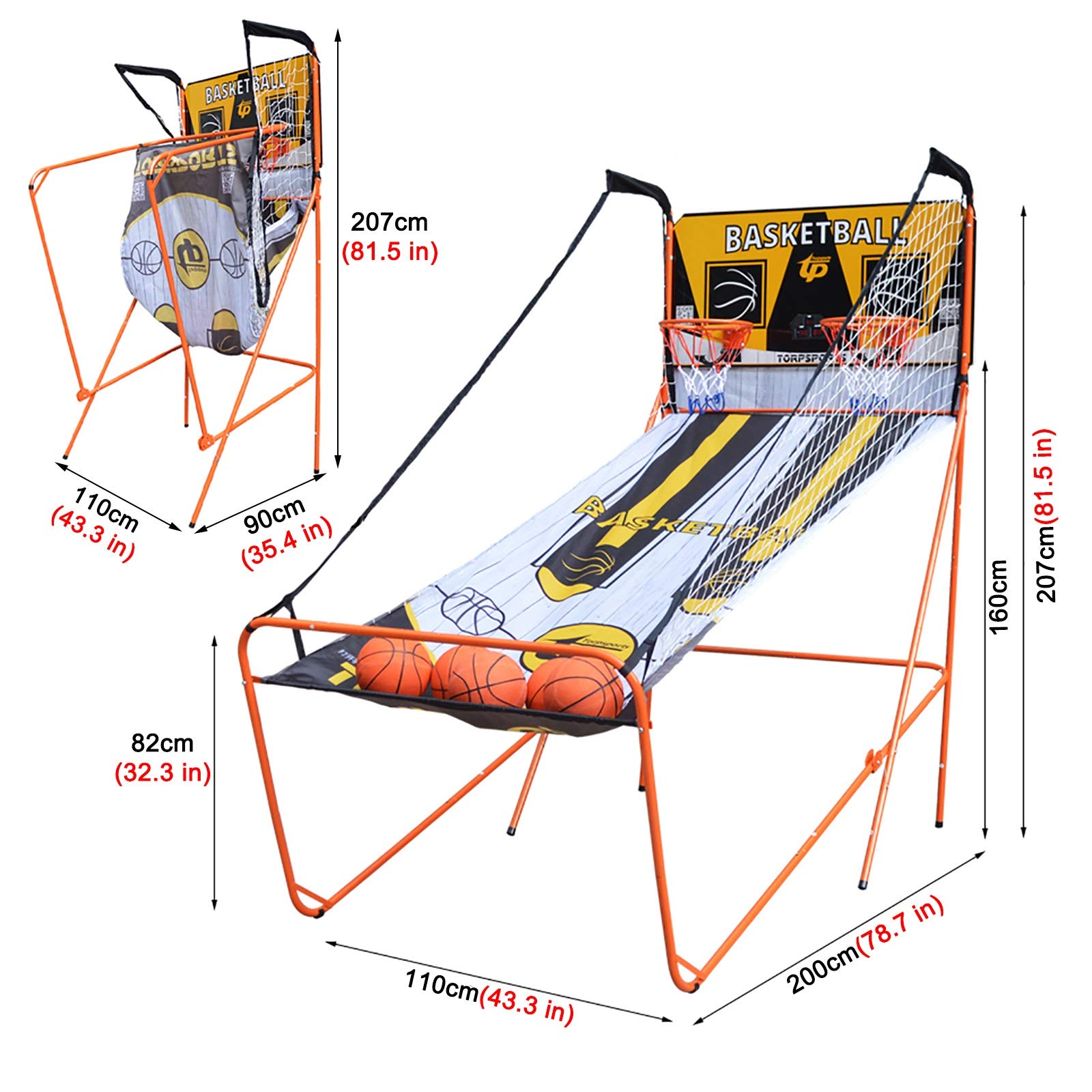 Amazon.co.jp: バスケットゴール 屋内 バスケットボールアーケード
