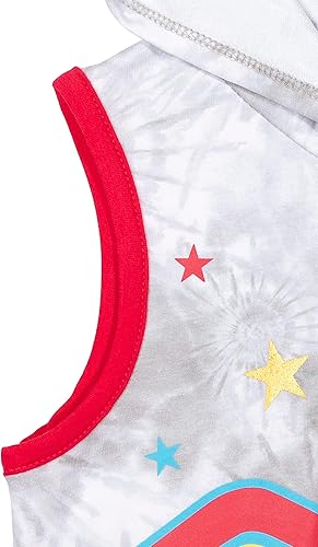 Miniatura 5 de DC Comics Liga de la Justicia Wonder Woman - Mameluco sin mangas con capucha para niñas