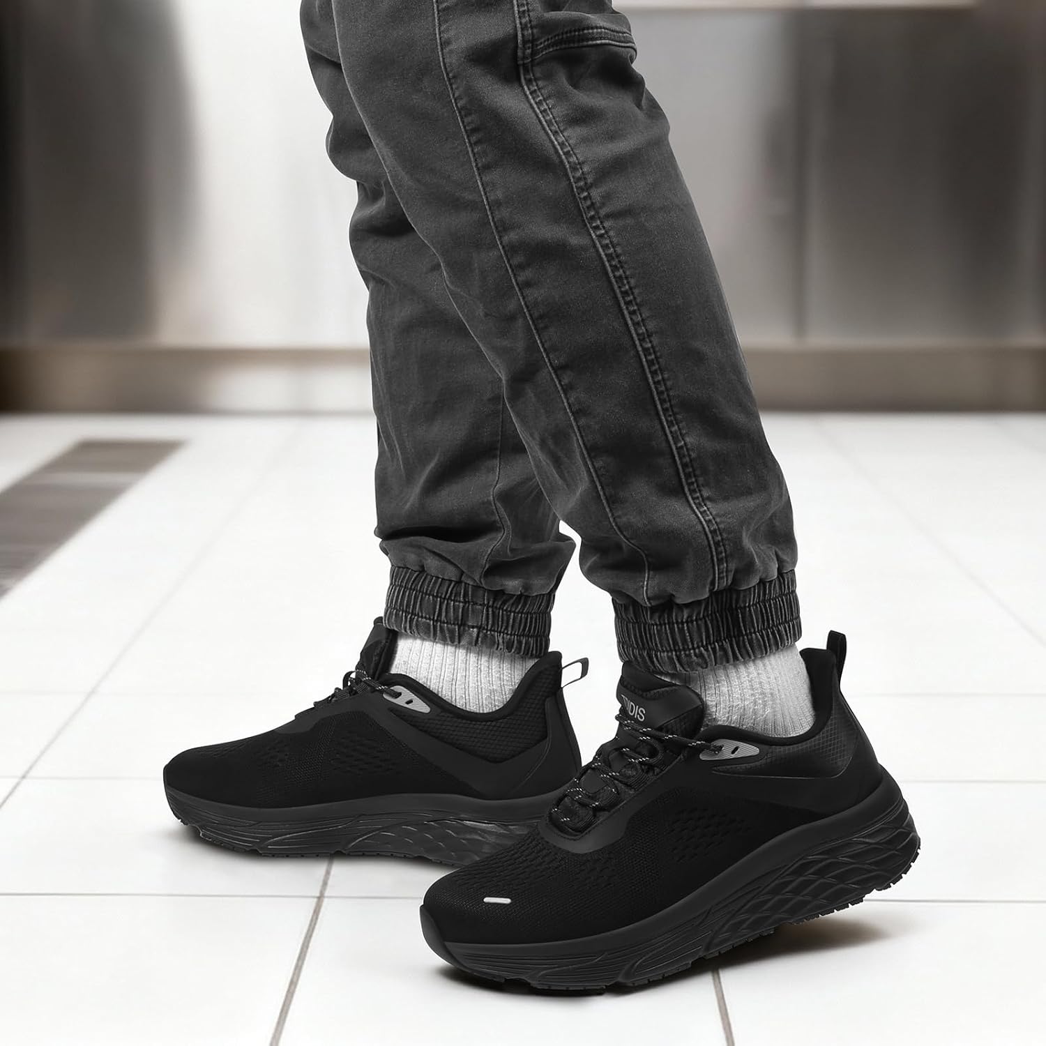 Non Slip Work Shoes for Men, Water Resistant Chef Shoes for Restaurant & Food Service, Zapatos de Trabajo para Hombre Antideslizantes - Image 2