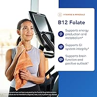 Vista 3 de Pure Encapsulations B12 Folate - Energy Supplement to Support Nerves, Energy Metabolism & Cognitive Support* - with Vitamin B Folate as Metafolin
