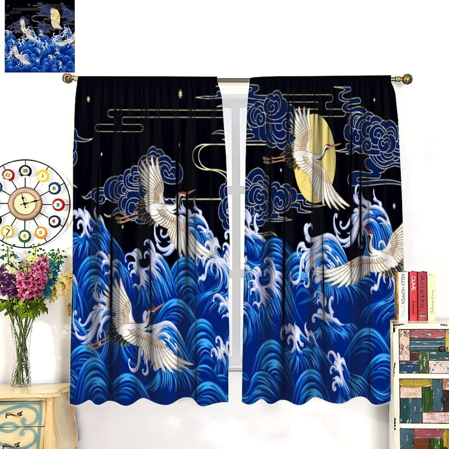 3D Vorhänge Mit Ösen Für Kleinkinderzimmer Schlafzimmer Pflanzen Blumen Verdunklungs Vorhang Isolierend Wärmeschutz Geräuschreduzierung Gardinen Für Jungen- Und Mädchenzimmer 280X250 cm (B -221759153