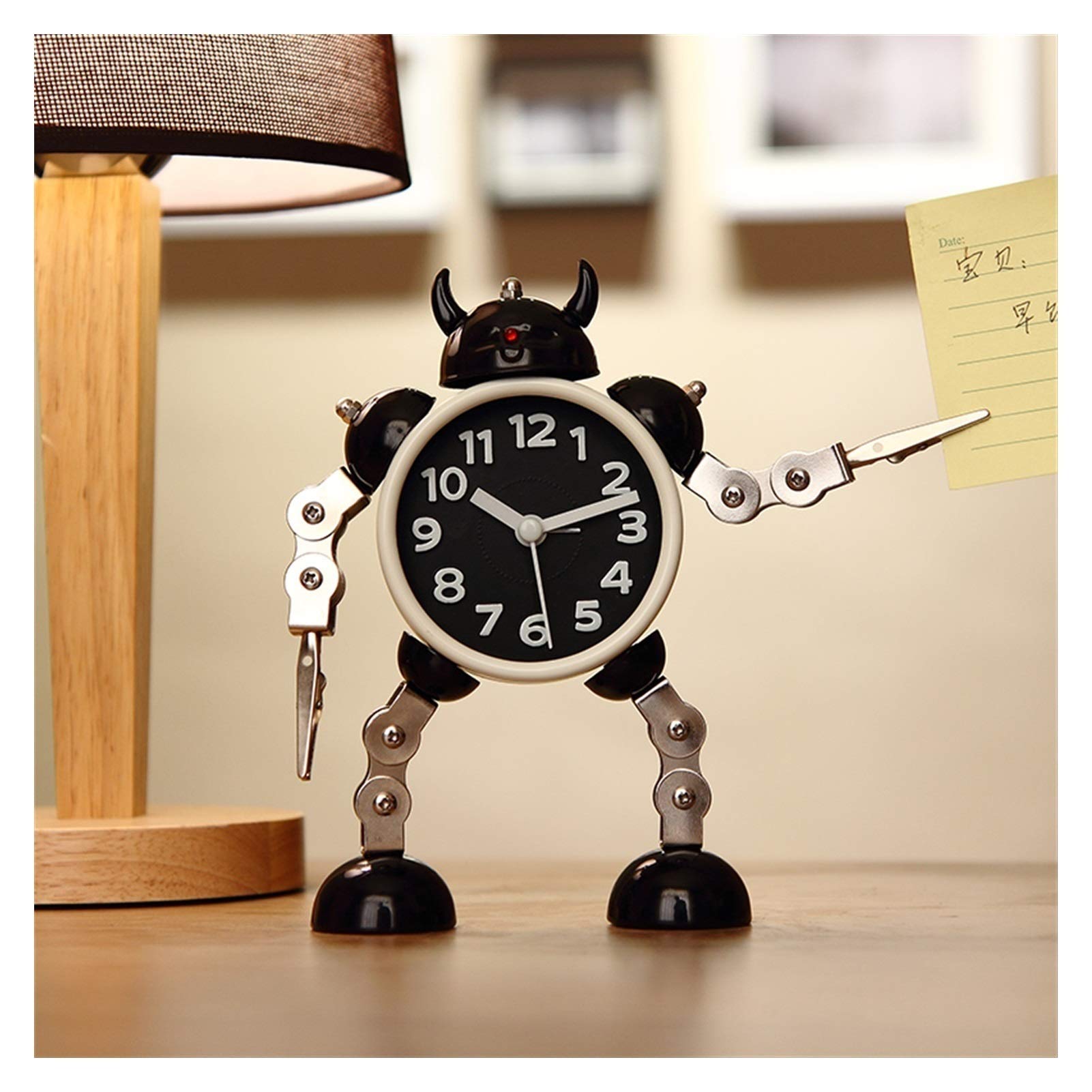 Amazon.co.jp: aa.置き時計 変形ロボット目覚まし時計クリエイティブな