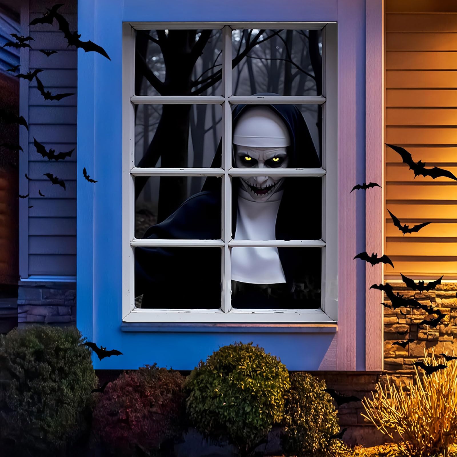 Couverture De Fenêtre D'halloween, 80 X 120 Cm, 2 Pièces