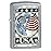 Zippo Pocket Lighter: Liberty Flag - Street Chrome 75666