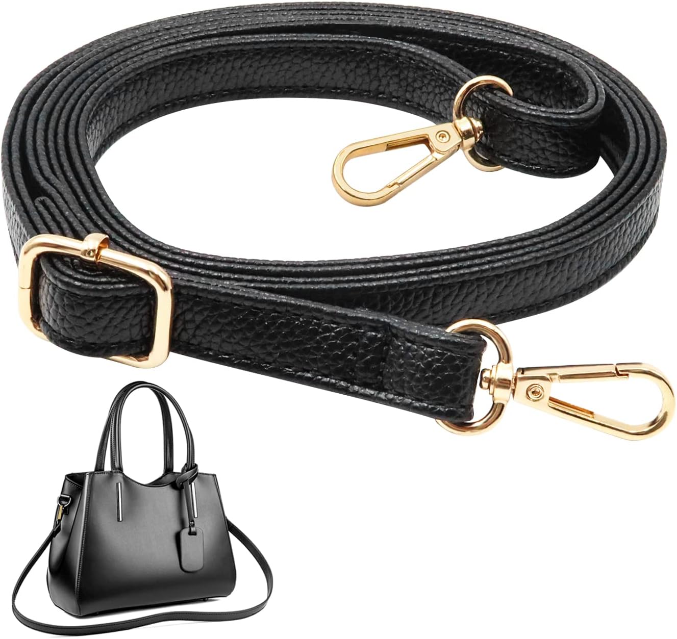 Libershine Purse Strap, Adjustable Genuine Leather