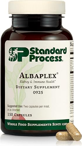 Standard Process Albaplex - Apoyo inmunológico, apoyo renal y apoyo hepático con vitamina A, vitamina C, niacina, vitamina B6, harina de avena,