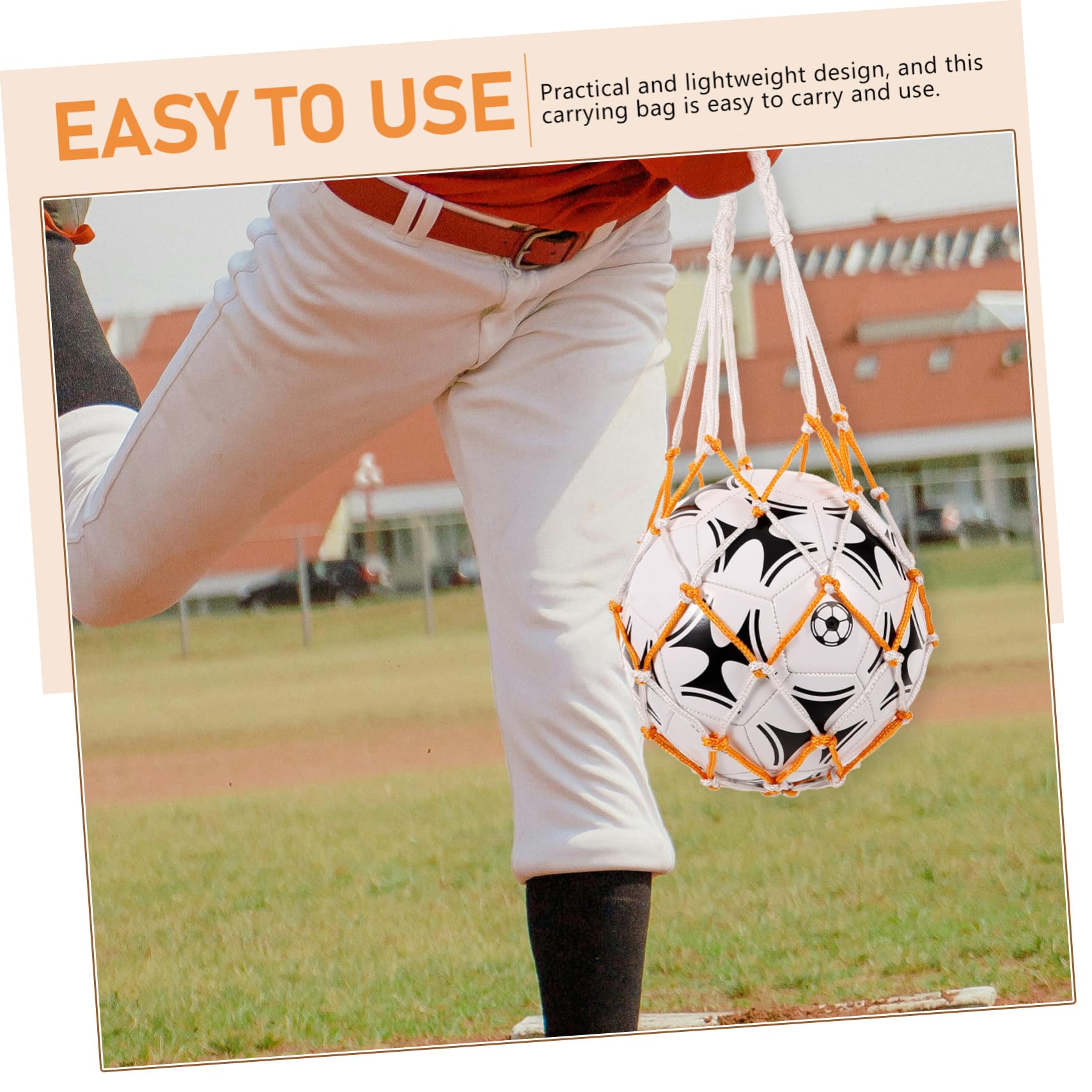 Sosoport Convenient Basketball Bag Basketball Mesh Ball Bag Basketball Net Bag Football Net Bag Sports Ball Holder