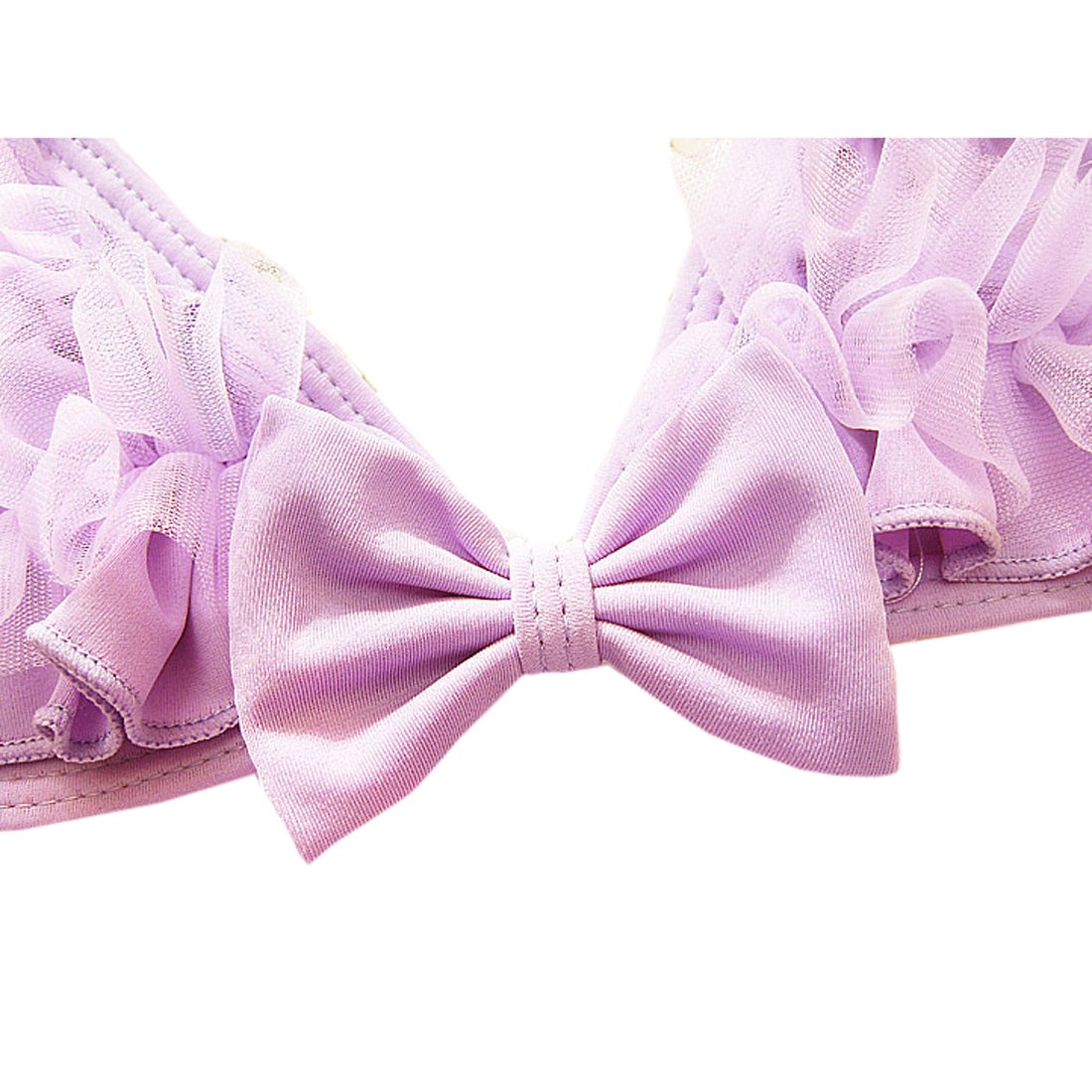 Ding-dong Baby Tollder Kid Girl Summer 3 Pieces Bikini Set with Hat Ruffle Swimwear(Blue, M)